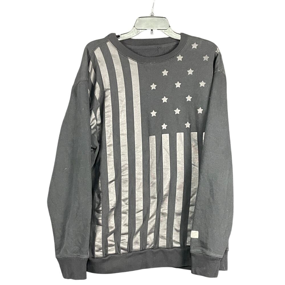 Blacksmith brand men's graphic US flag sweatshirt 2X size